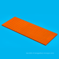 Feuille laminée de papier phénolique noir/orange électrique